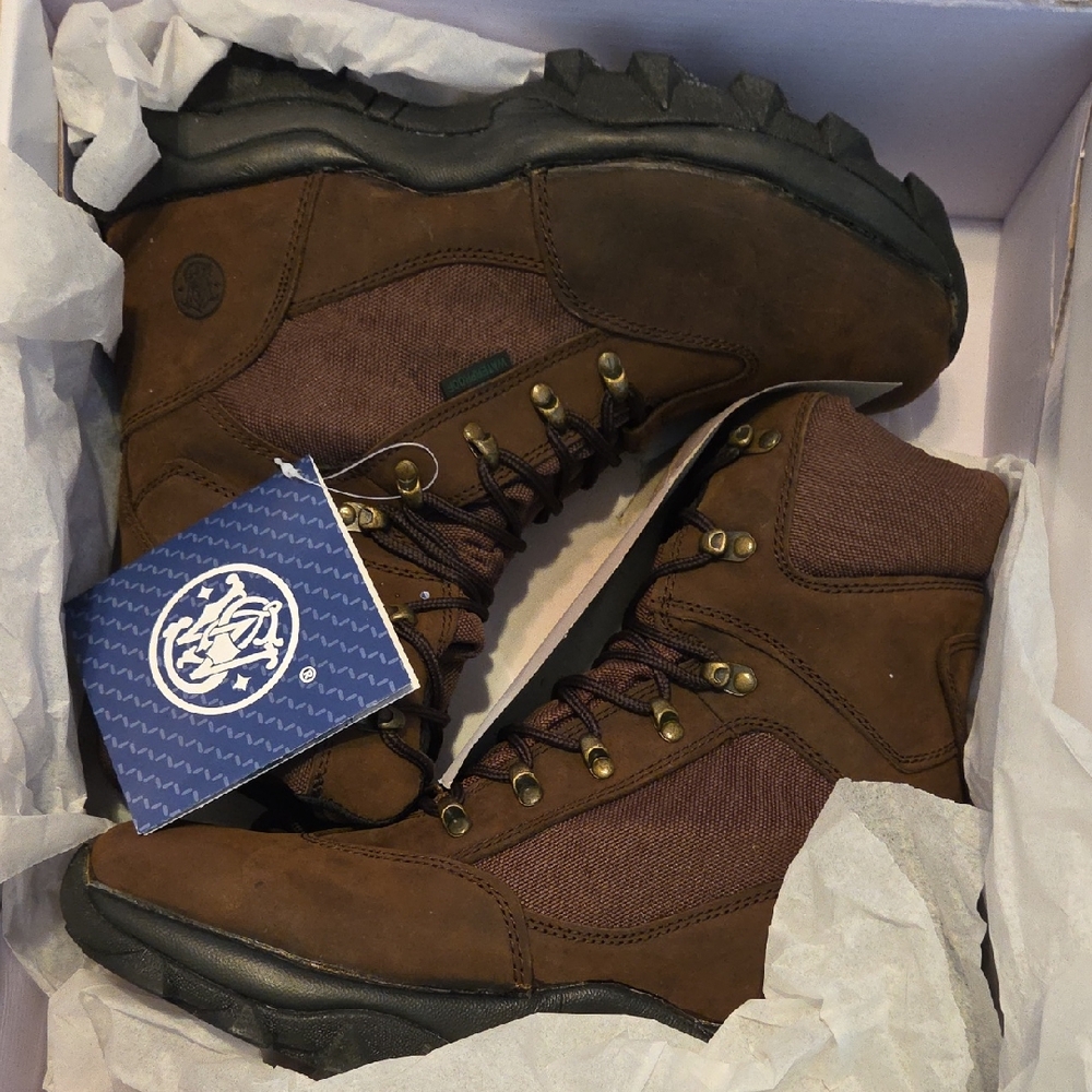 Smith & Wesson "The Outdoorsman" Rugged Brown Men's Outdoor Boots
